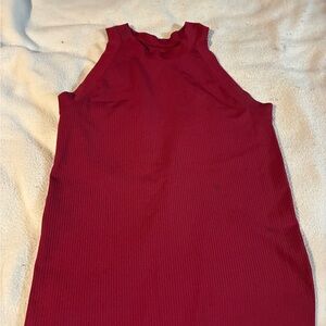 Wine red spandex Tank Top